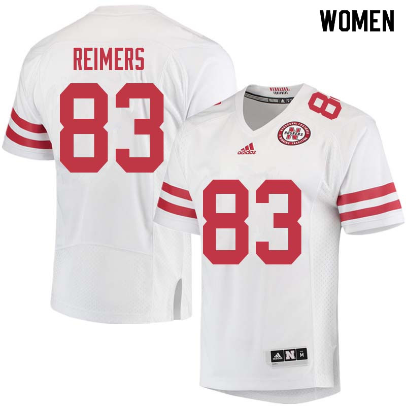 Women #83 Bryan Reimers Nebraska Cornhuskers College Football Jerseys Sale-White